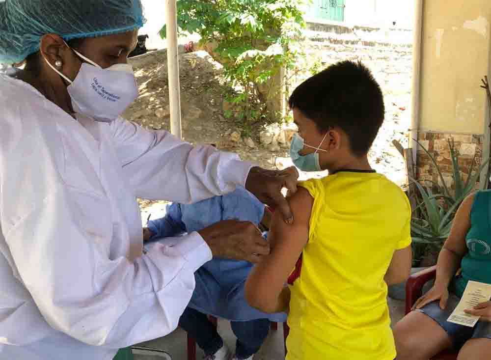 Santa Marta Vacunación sarampión y la rubéola