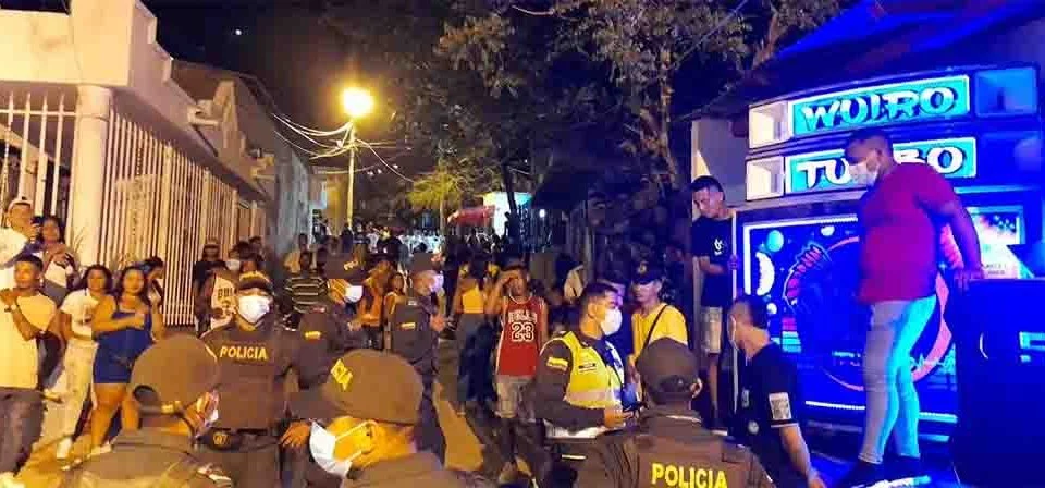 Santa Marta, menores de edad en fiestas