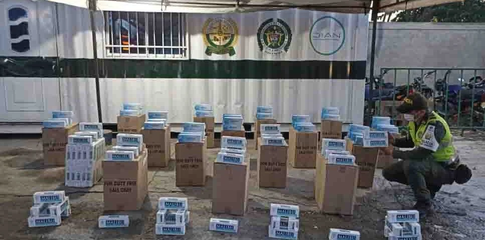 mercancía aprehendida en Santa Marta