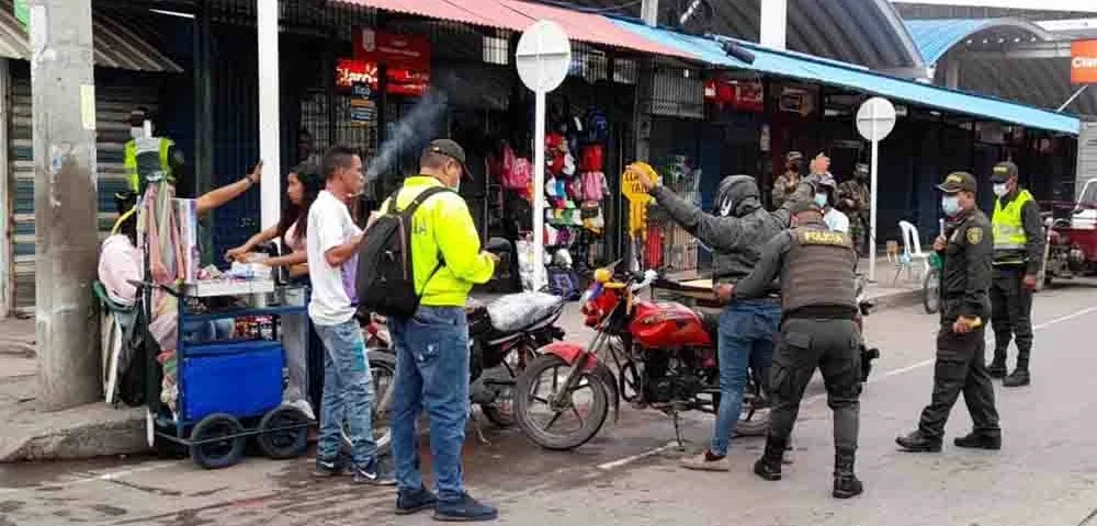 seguridad en el Mercado Público Santa Marta