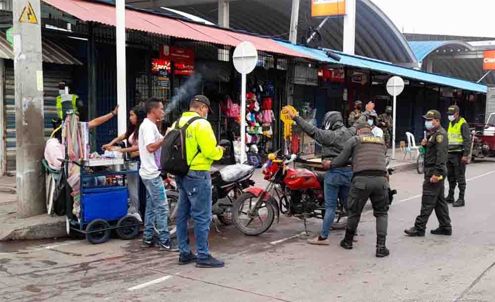 seguridad en el Mercado Público Santa Marta