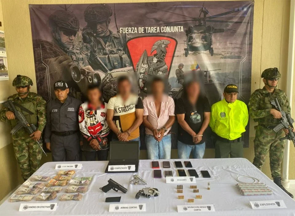 Capturado cuatro presuntos integrantes del GAO-r 37