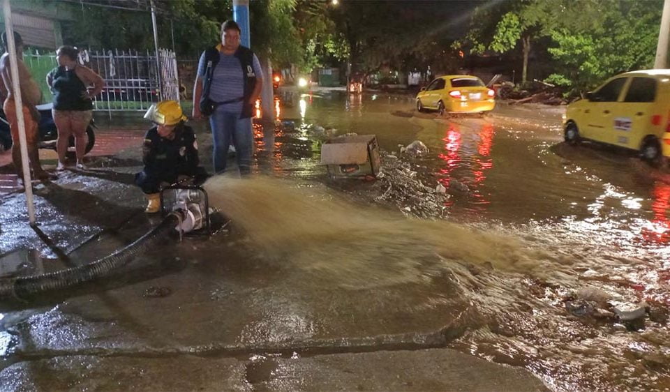 emergencia por lluvias en Santa Marta 