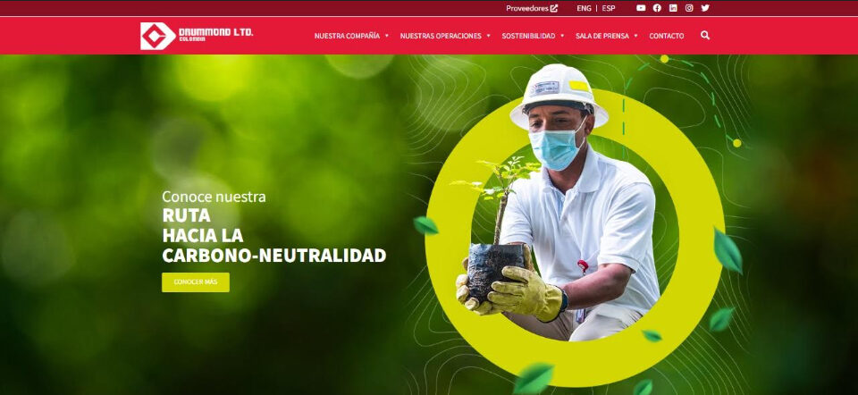 Drummond Ltd. relanza su página web