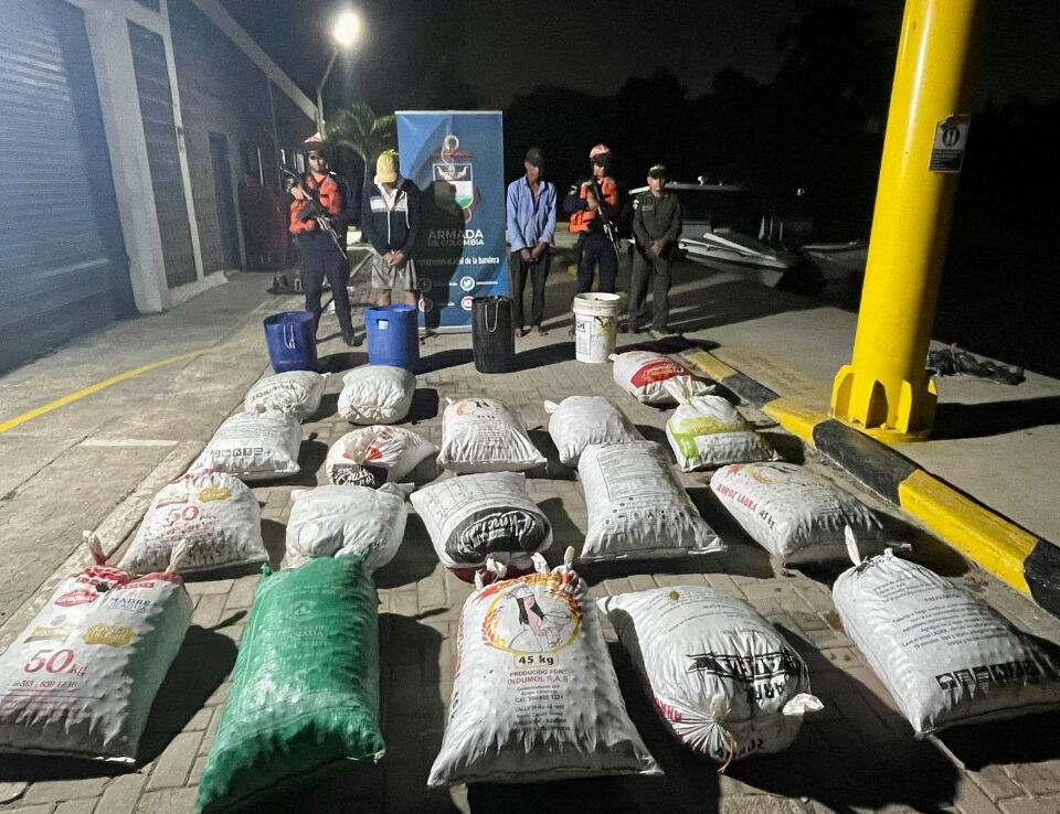 Armada de Colombia incauta más de una tonelada de pesca ilegal