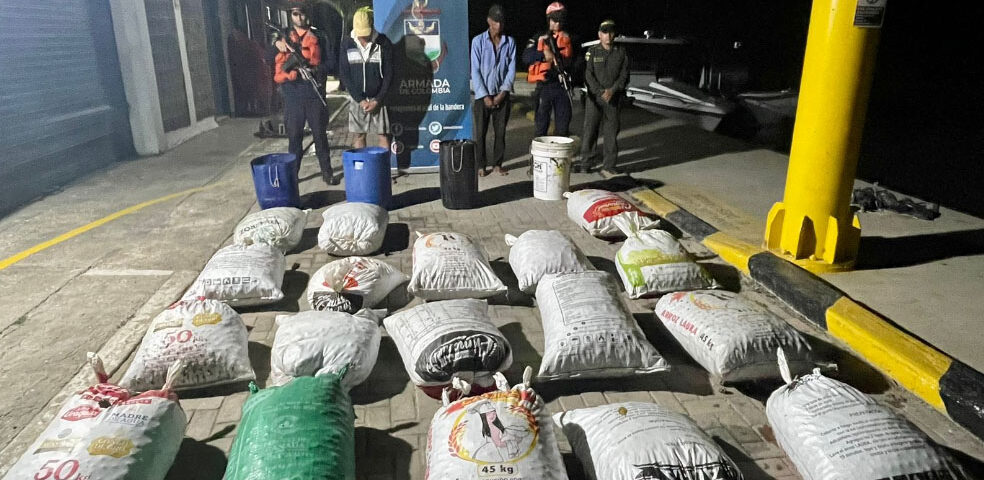 Armada de Colombia incauta más de una tonelada de pesca ilegal