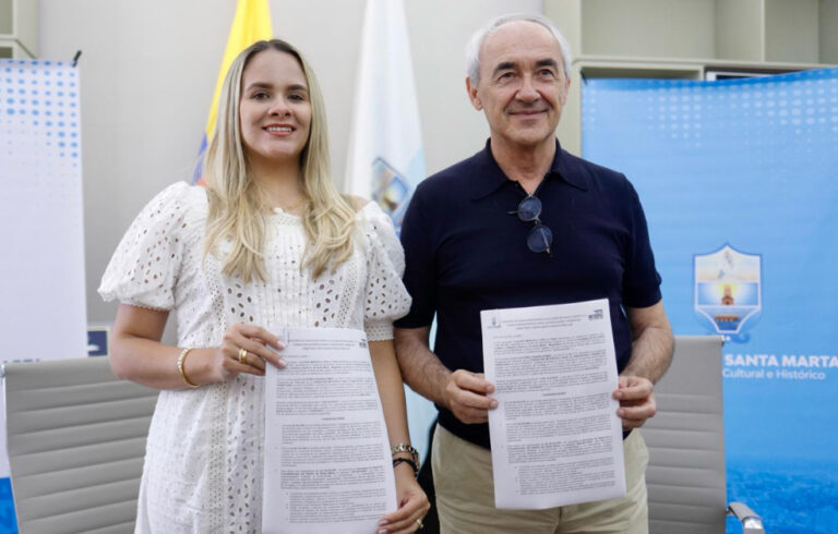 Alcaldía de Santa Marta y Fundación Metrópoli firman convenio