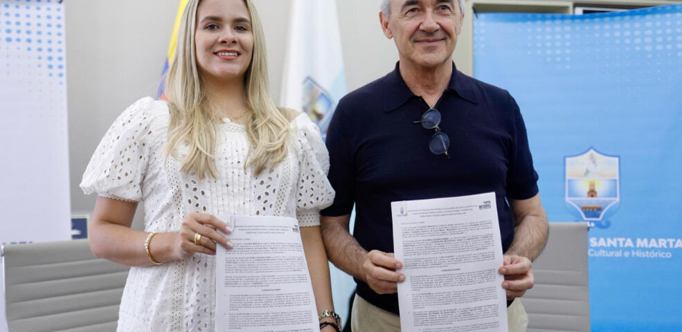 Alcaldía de Santa Marta y Fundación Metrópoli firman convenio