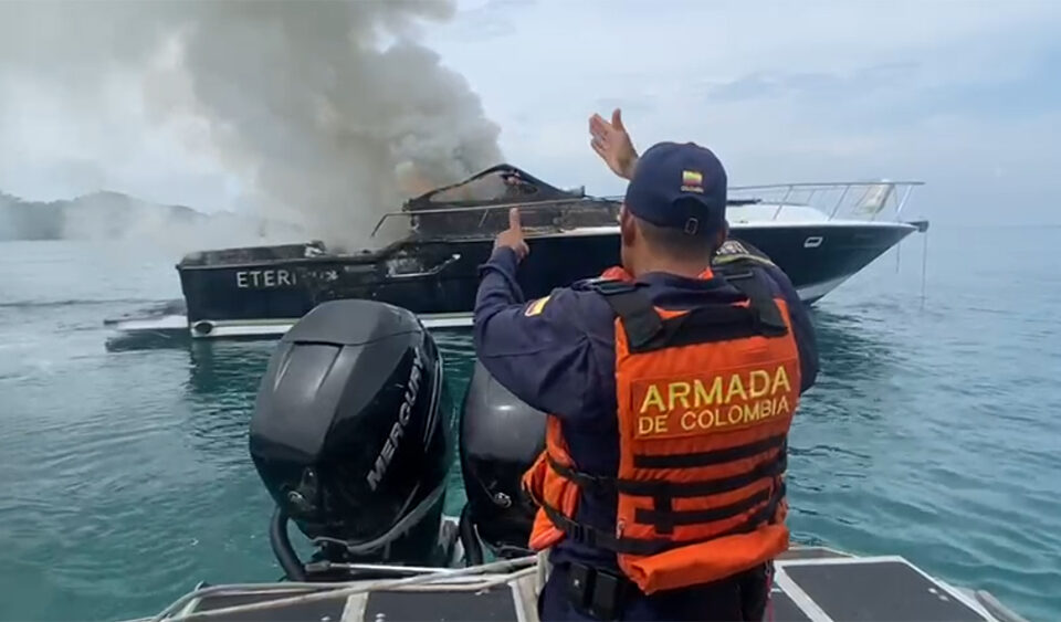 Marinos de Colombia atendieron emergencia en las Islas del Rosario