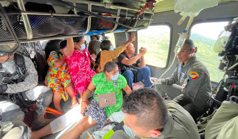 Indigenas wayúu son evacuados en la Alta Guajira