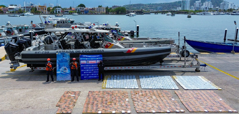 Más de dos toneladas de cocaína incautadas en el caribe colombiano