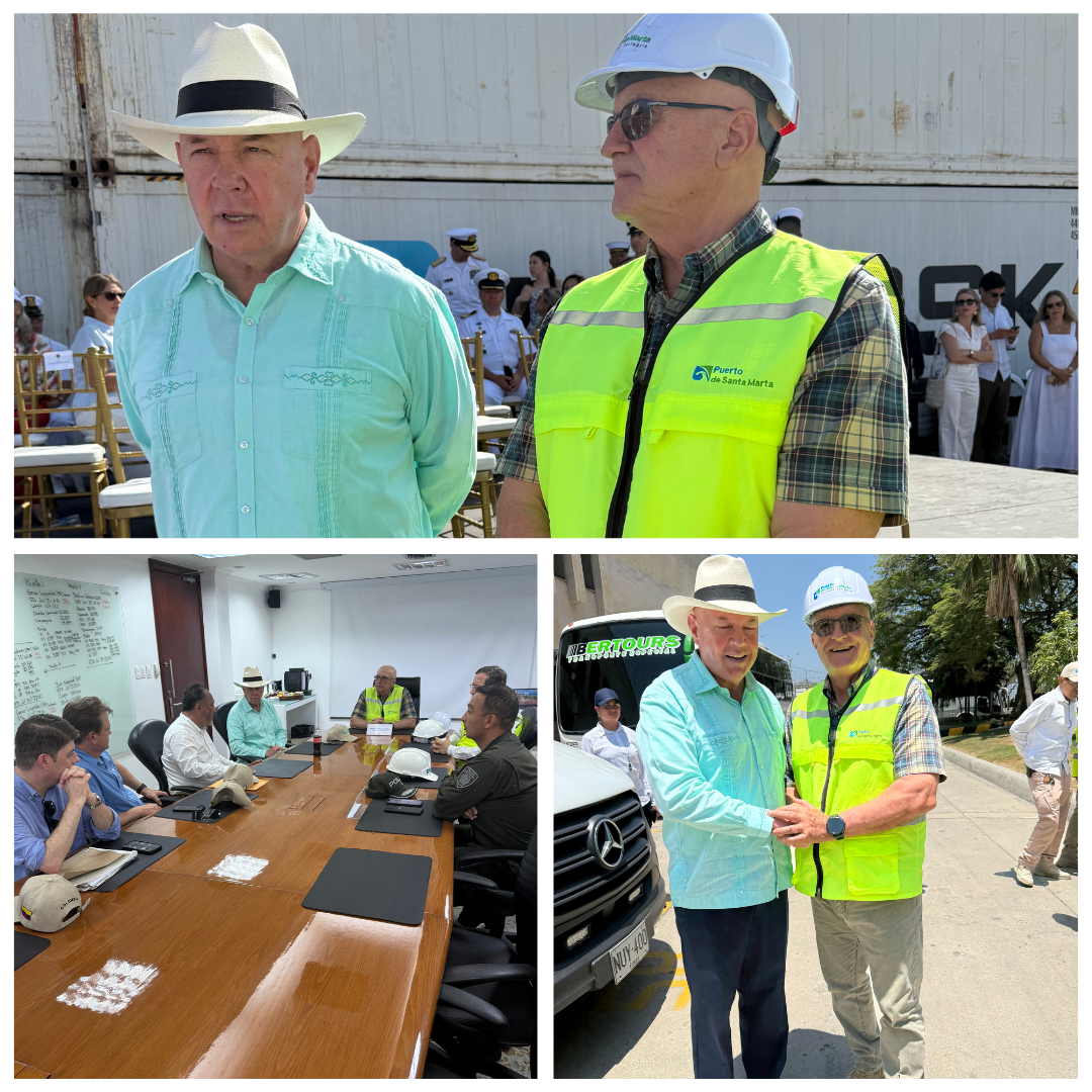 Embajador de los Estados Unidos visitó el Puerto de Santa Marta 