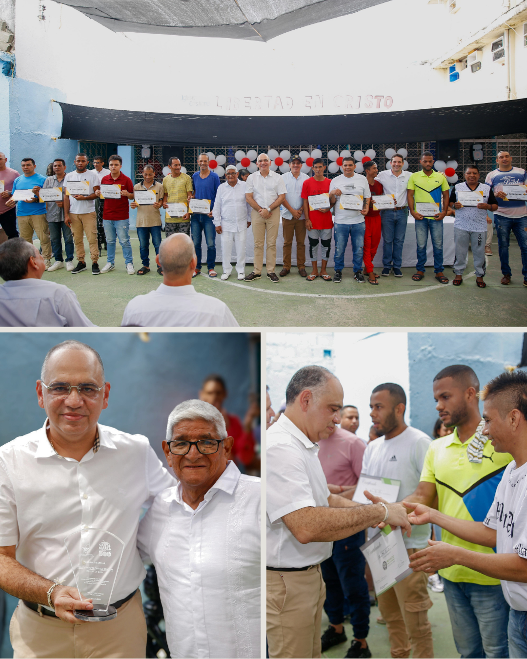 Alcaldía de Santa Marta exaltó al pastor Armando Cantillo y reafirmó compromiso con oportunidades para la población carcelaria