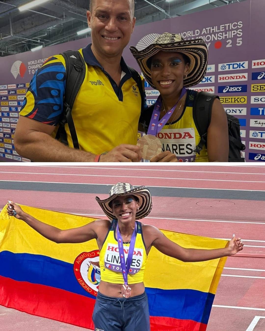 Estudiante y docente de UNIMAGDALENA hacen historia en el Mundial de Atletismo de Tokio