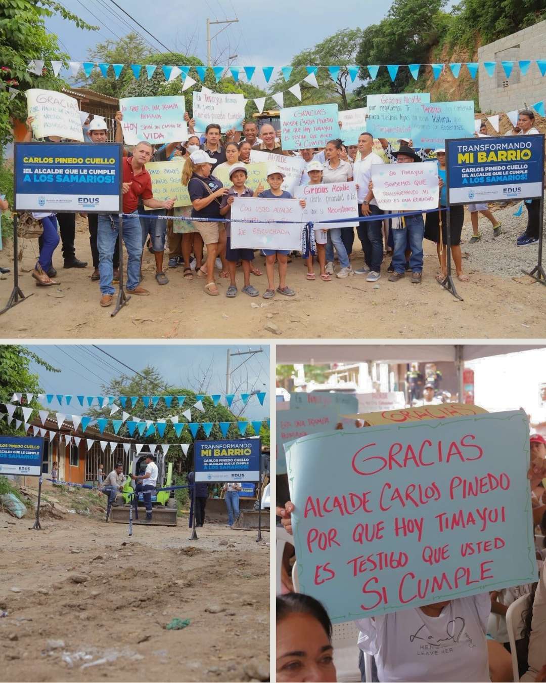 Gobierno de Carlos Pinedo inicia pavimentación de Calle Canal en Timayuí II