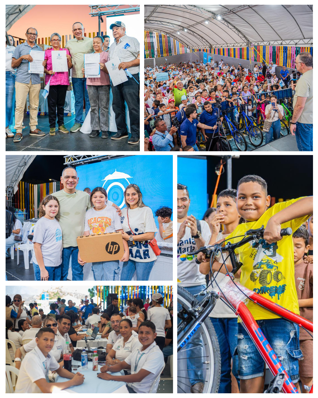 Alcaldía de Santa Marta llegó a María Cecilia con servicios integrales y atención a toda la comunidad