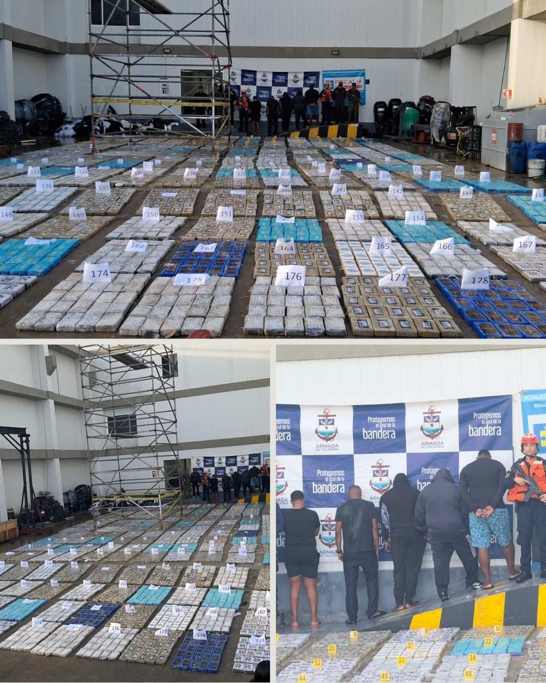 Armada de Colombia propina nuevo golpe al narcotráfico en el caribe colombiano