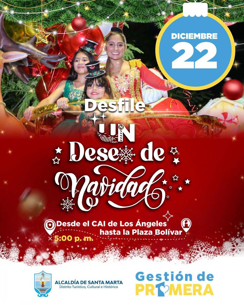 La Gestora Social invita al Desfile de Navidad y la agenda social de la administración