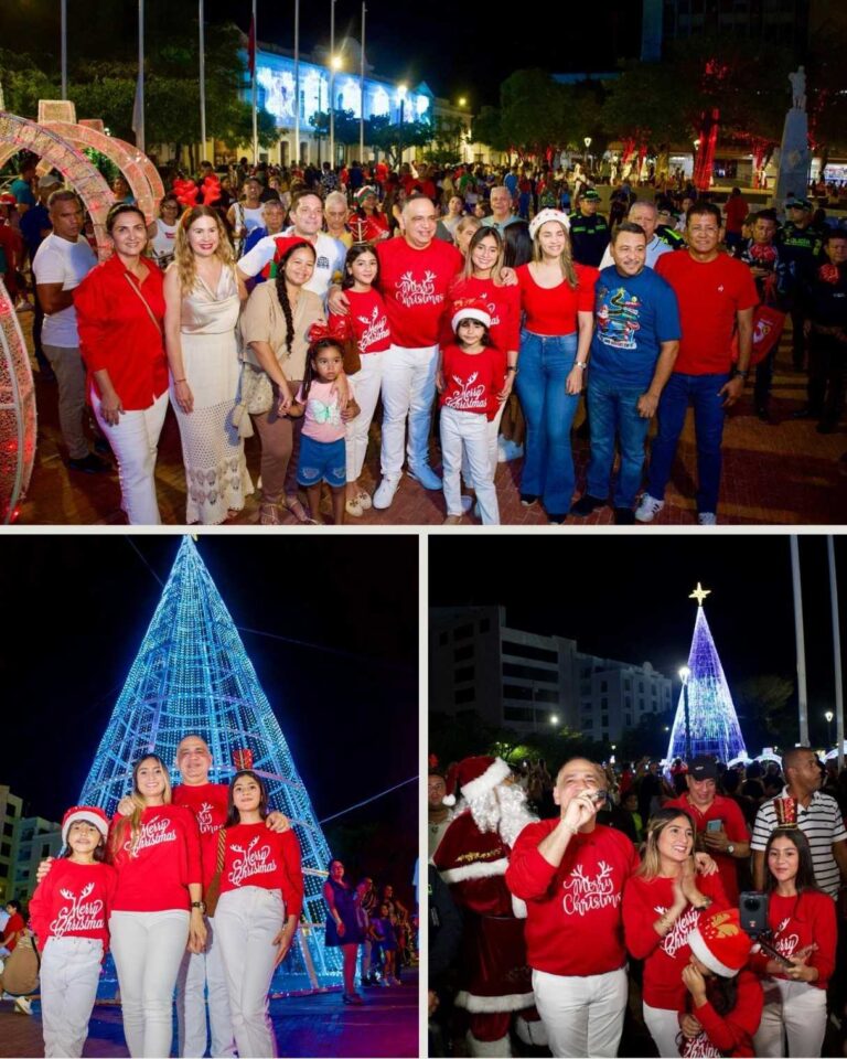 Santa Marta encendió oficialmente su Alumbrado Navideño 2025 ¡Alcalde Carlos Pinedo invitó a vivir esta época en sana paz y armonía!