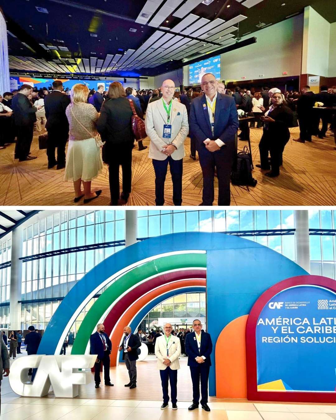 Alcalde Carlos Pinedo cumple agenda internacional en Foro Económico de la CAF con sede en Ciudad de Panamá