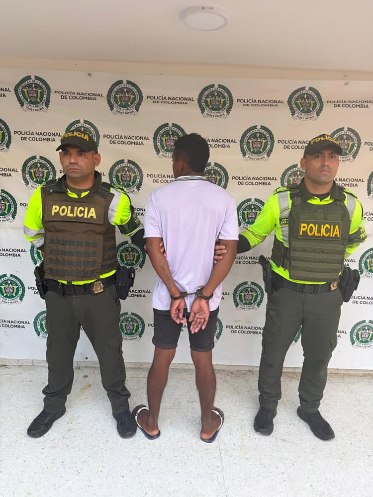 En el municipio de Tasajera fue capturado un ciudadano por el delito de obstrucción a vías públicas que afecten el orden publico