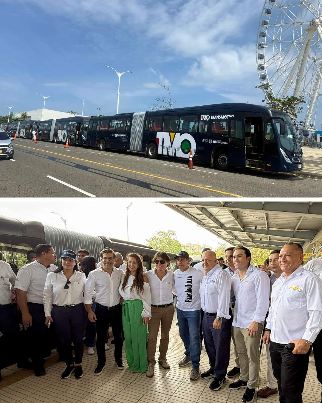 Gases del Caribe contribuye a la renovación sostenible de la flota de Transmetro