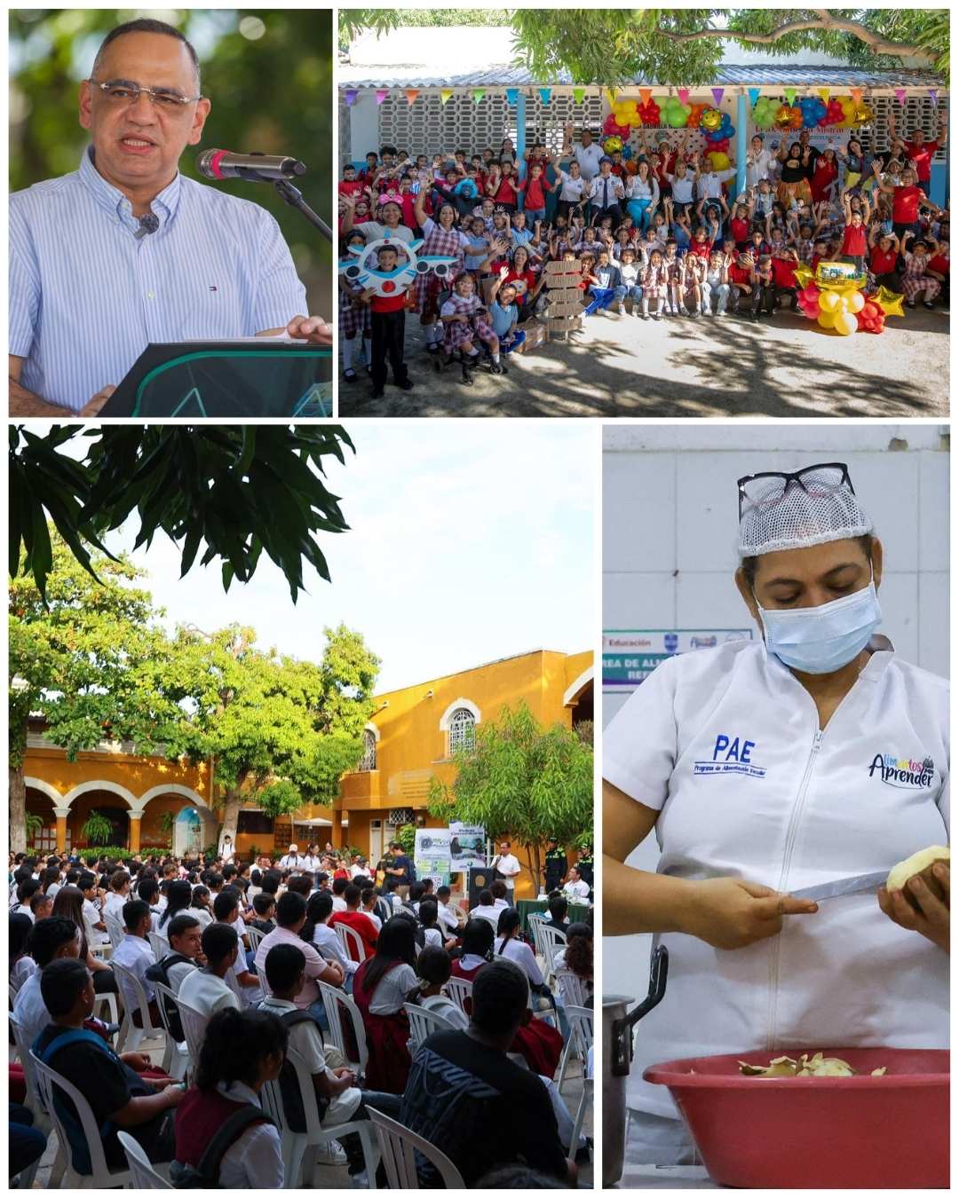 Por tercer año consecutivo, Gobierno de Carlos Pinedo pone en marcha el PAE desde el primer día de clases