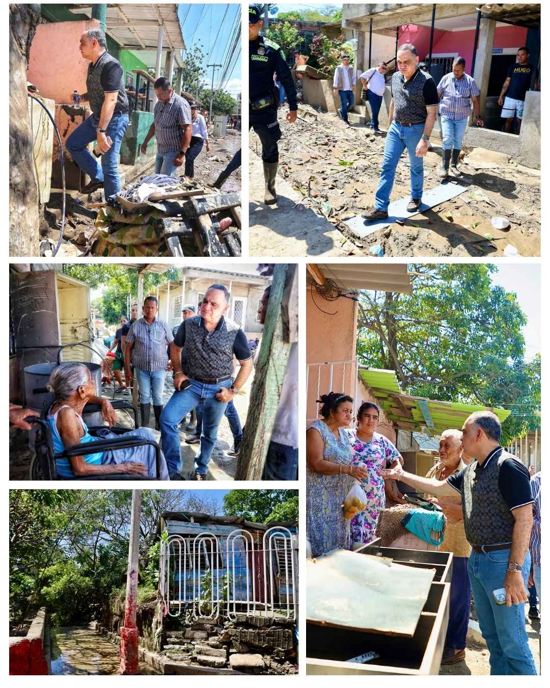 Alcalde Carlos Pinedo reubicará 3 familias de Villa U sector Malvinas, ubicadas en zona de alto riesgo