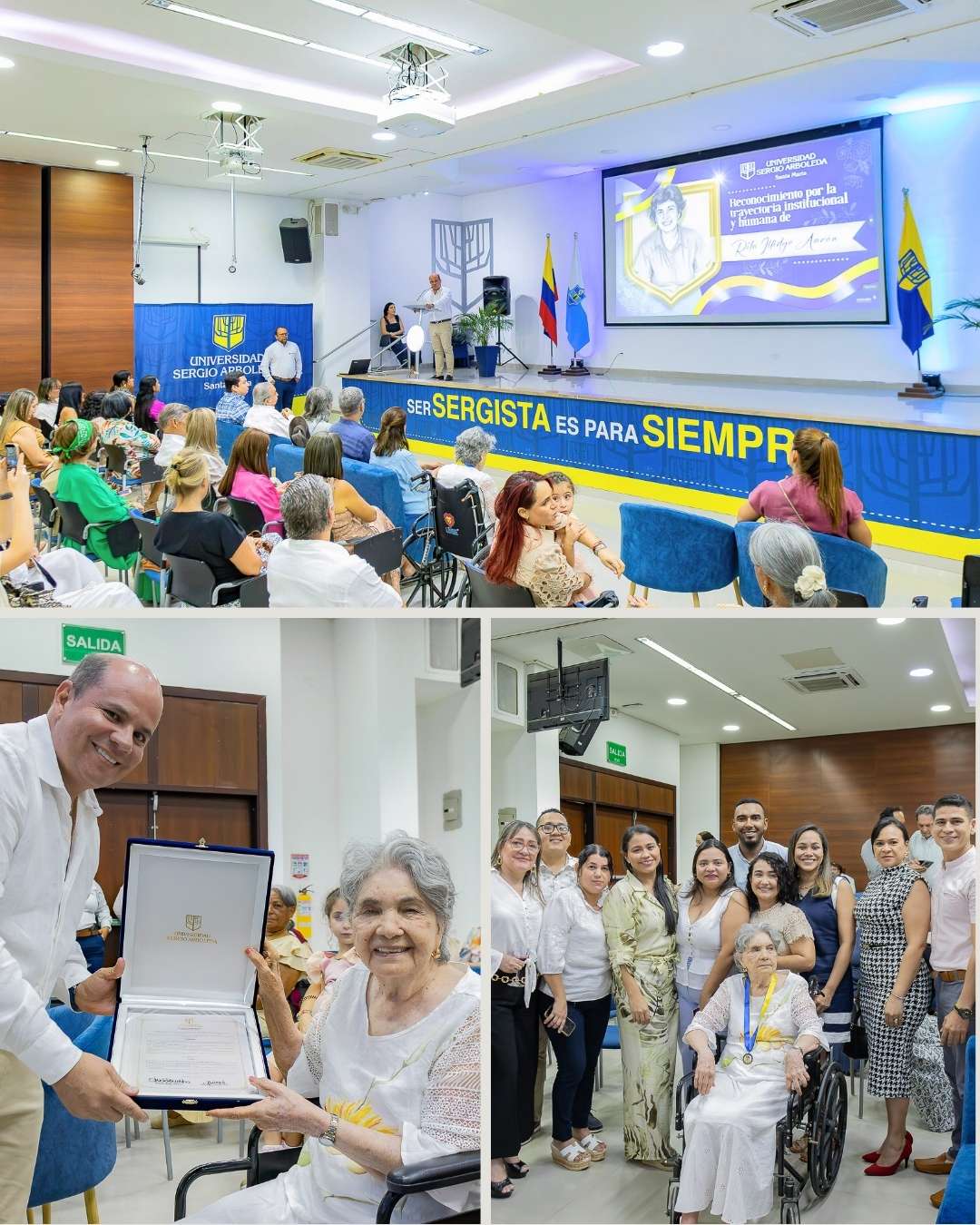 La Sergio reconoció la trayectoria institucional de doña Rita Illigde Aarón