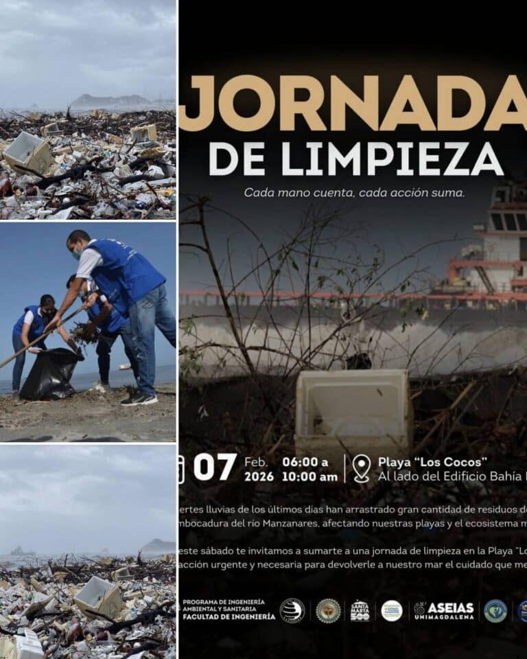 UNIMAGDALENA llevará a cabo jornada de limpieza y sensibilización ambiental en la Playa Los Cocos
