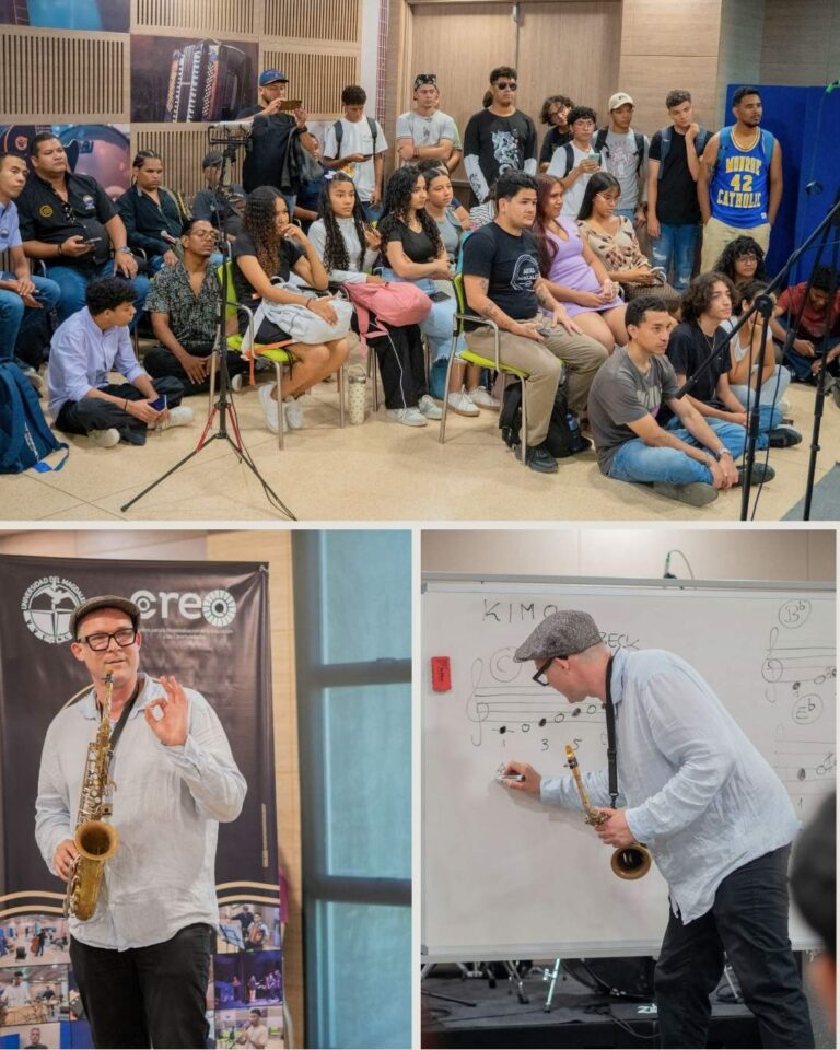 Aires de saxofón inspiran a estudiantes de Tecnología en Artes Musicales en master class
