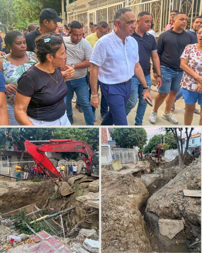 Alcalde Carlos Pinedo atiende la emergencia en Villas de Alejandría y ejecuta obras para corregir problemas originados por una mala planificación de hace 25 años