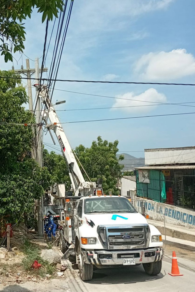 Air-e Intervenida desarrolla trabajos técnicos en sectores de Santa Marta y Zona Bananera