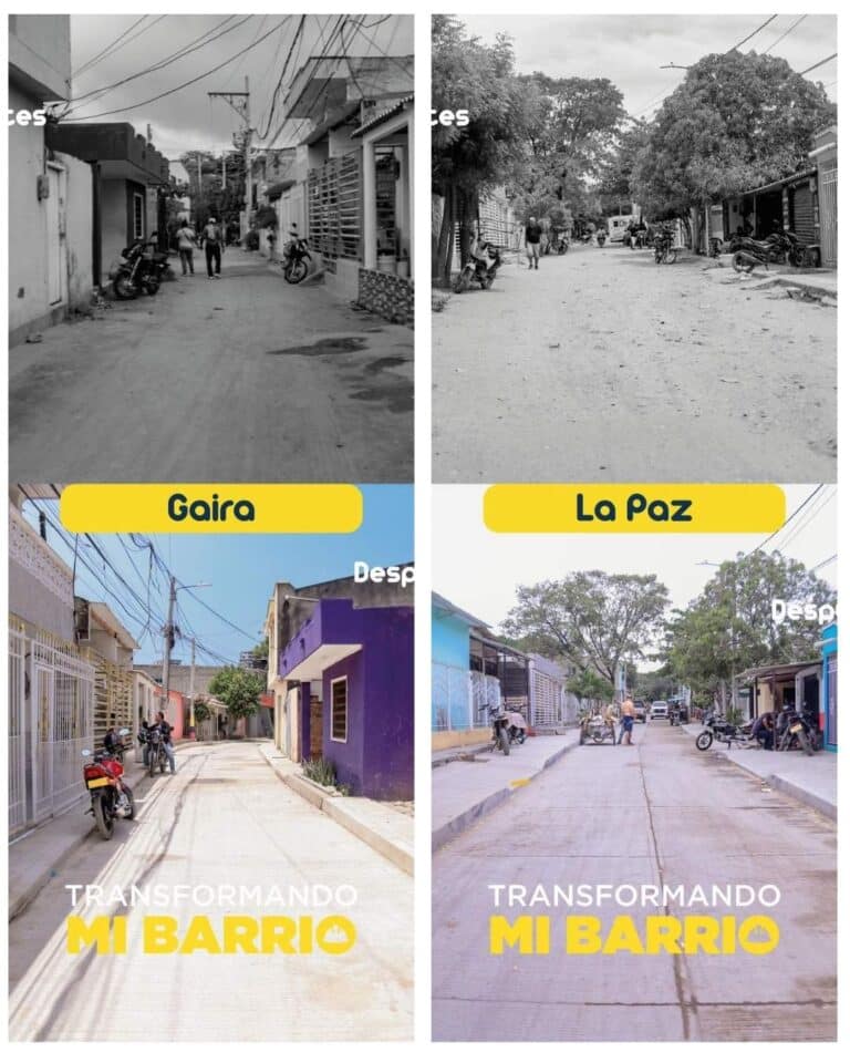 Alcaldía de Santa Marta avanza con paso firme en las obras de “Transformando mi Barrio”