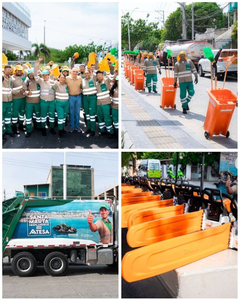 Alcaldía de Santa Marta y Atesa fortalecen el servicio de aseo con nueva flota y más operarios