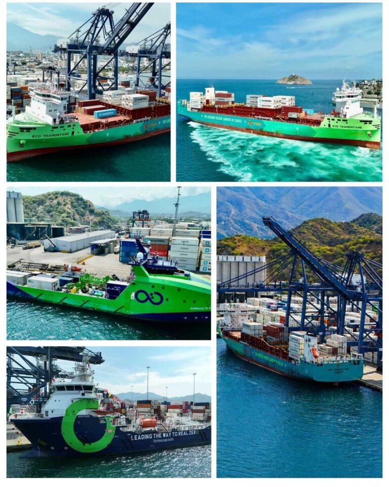 Buques sostenibles fortalecen operaciones ambientales en el Puerto de Santa Marta