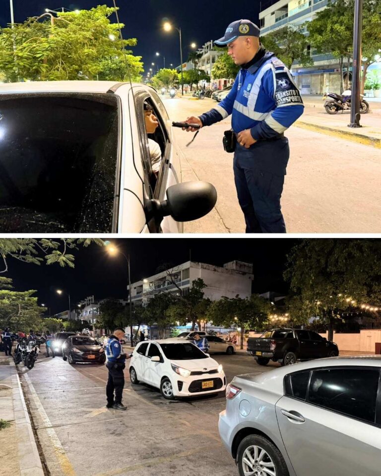 Cinco conductores sancionados por alcoholemia en operativos de la Alcaldía de Santa Marta