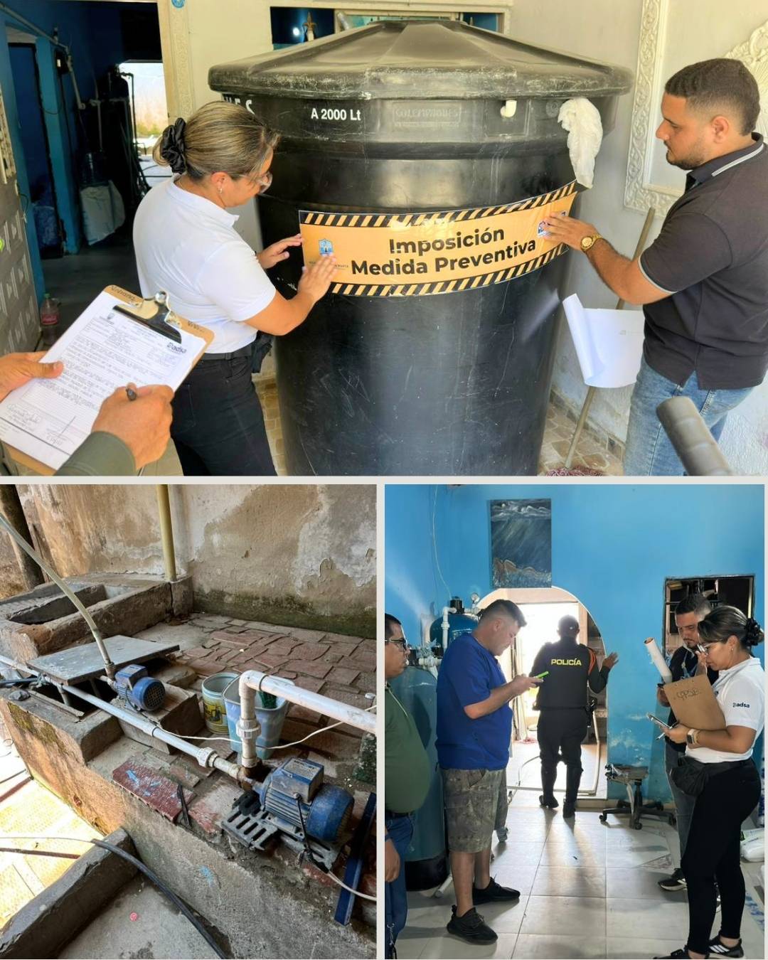 Por captación ilegal de agua, el Dadsa ordena cierra de establecimiento en Santa Marta