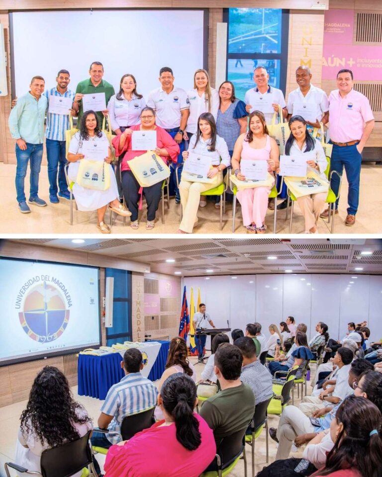UNIMAGDALENA entrega becas de posgrados a 10 empleados públicos de la Institución