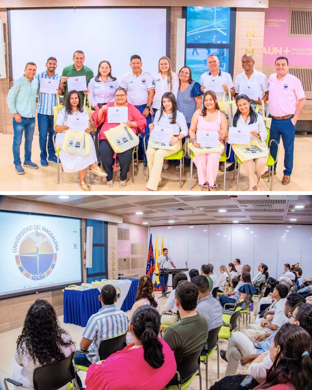 UNIMAGDALENA entrega becas de posgrados a 10 empleados públicos de la Institución