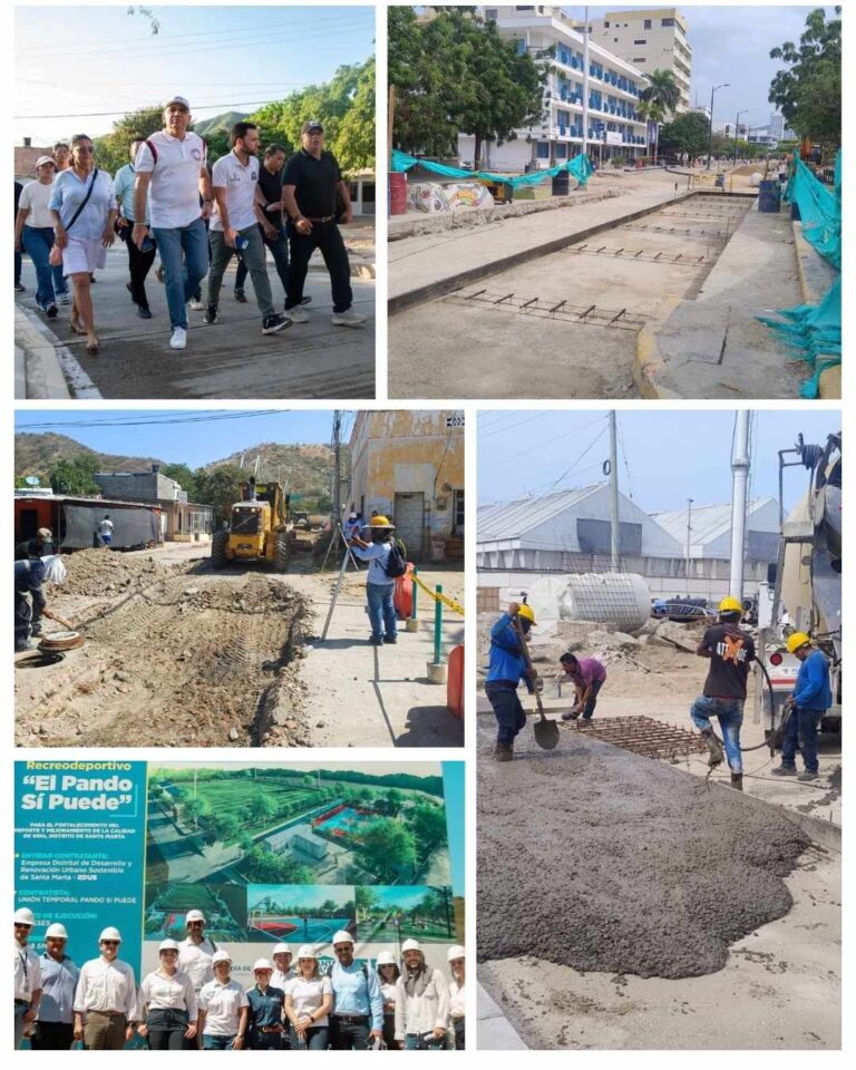 A mitad de su gobierno, Pinedo avanza con 211 obras contratadas para transformar a Santa Marta