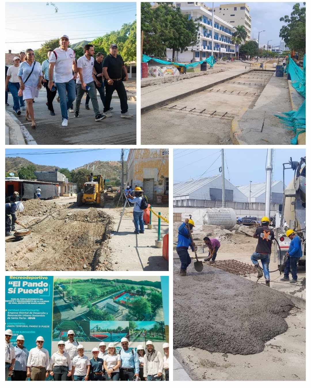 A mitad de su gobierno, Pinedo avanza con 211 obras contratadas para transformar a Santa Marta