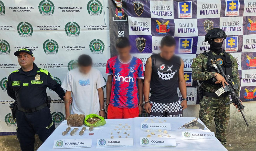 Capturan a tres presuntos integrantes del Clan del Golfo en Magdalena