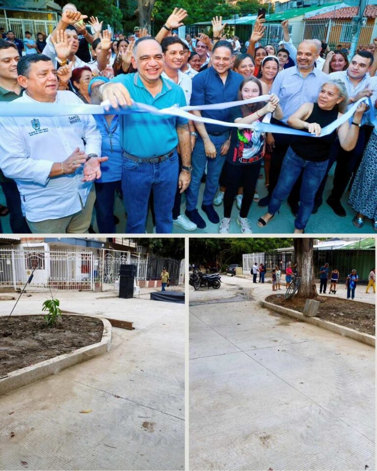 Pinedo le cumple a Villas de Alejandría con la entrega del colector sanitario