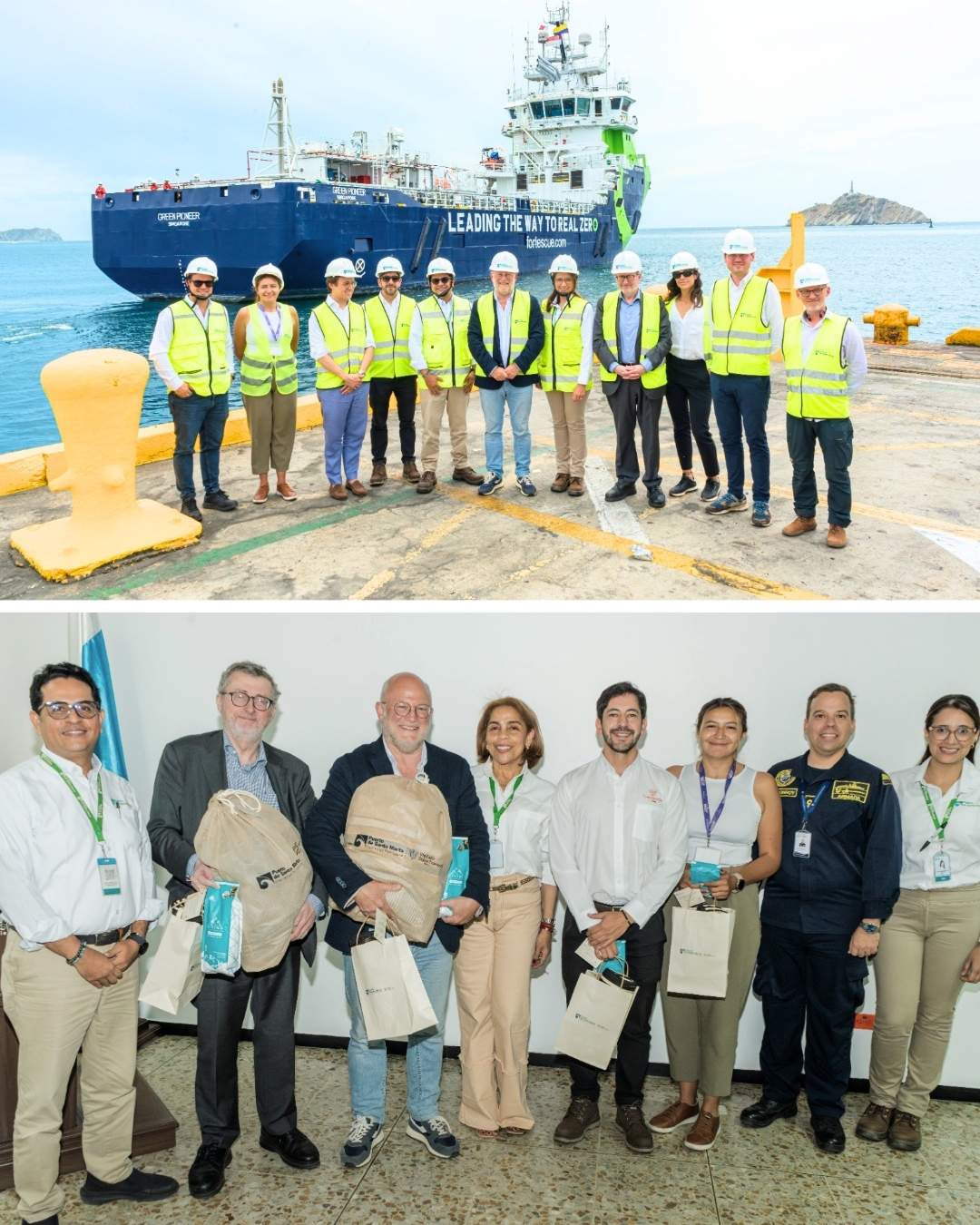 Puerto de Santa Marta recibe visita de la Embajada de Bélgica y MinTransporte