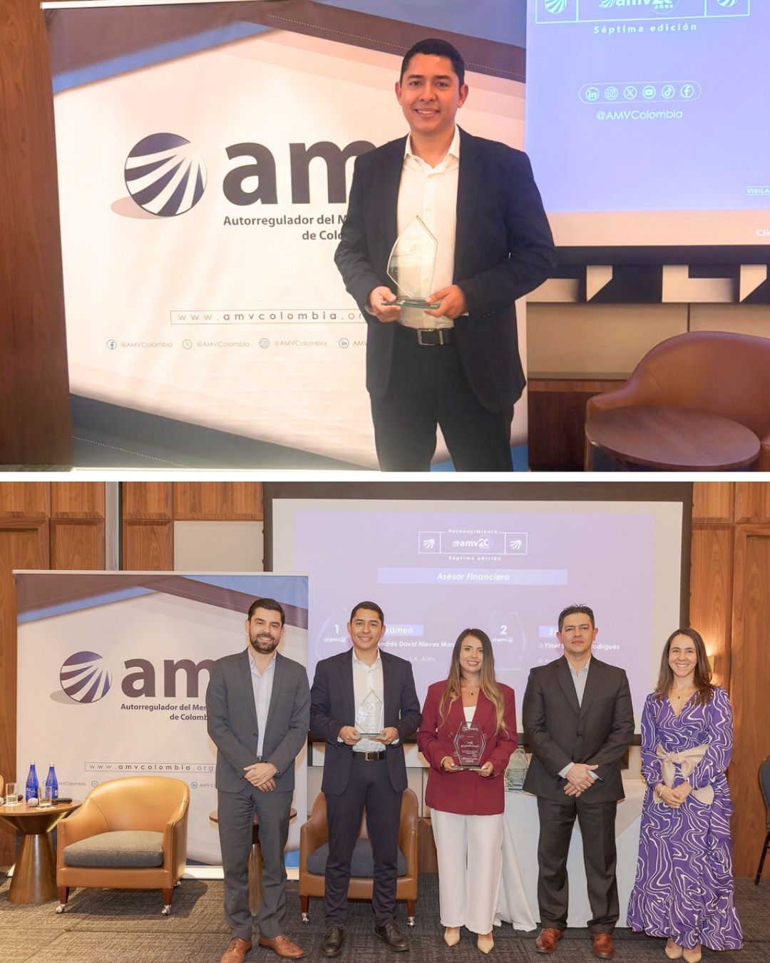 Egresado Sergista recibió reconocimiento nacional en los Premios AMV 2026