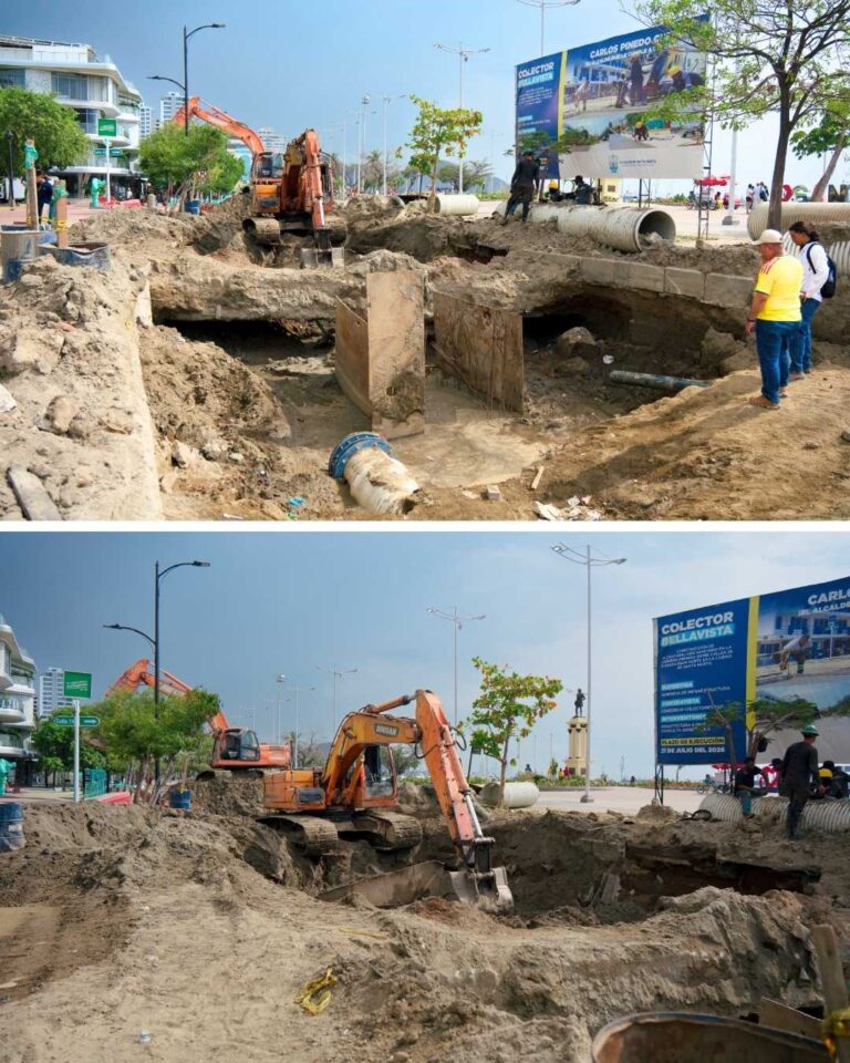 Gobierno de Pinedo inspecciona obras del Colector Bellavista
