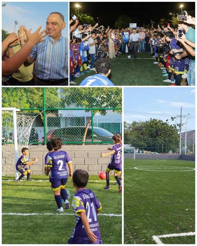 ¡Más escenarios para la gente! Alcalde Pinedo entrega la cancha Los Pericos