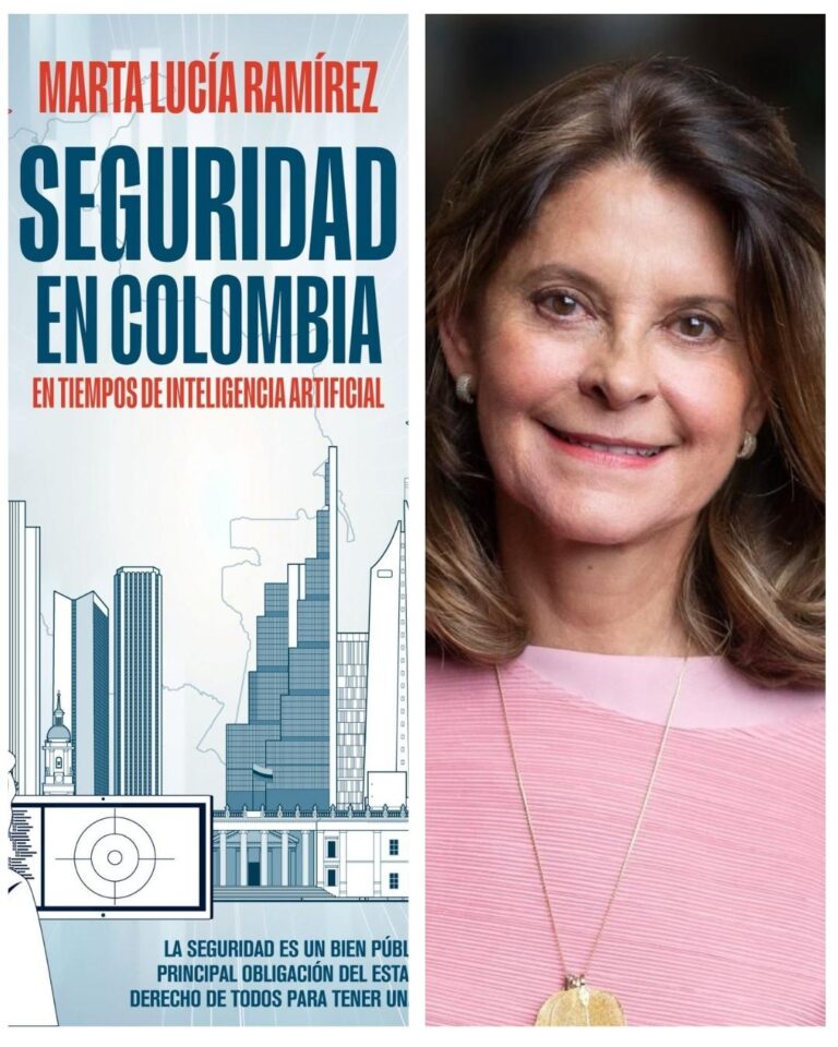 Marta Lucía Ramírez presentó en Bogotá su libro Seguridad en Colombia en Tiempos de Inteligencia Artificial