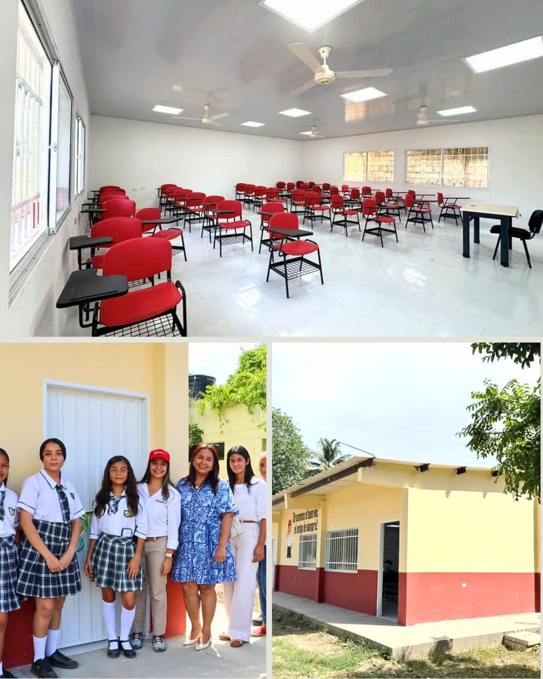 Nuevas aulas mejoran condiciones de estudio de 1.500 jóvenes de la I.E.D. Rafael Núñez en Algarrobo, Magdalena